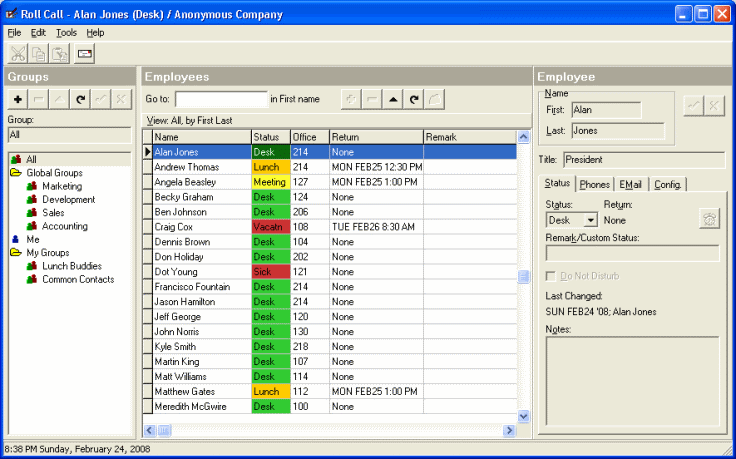 Roll Call Screenshot